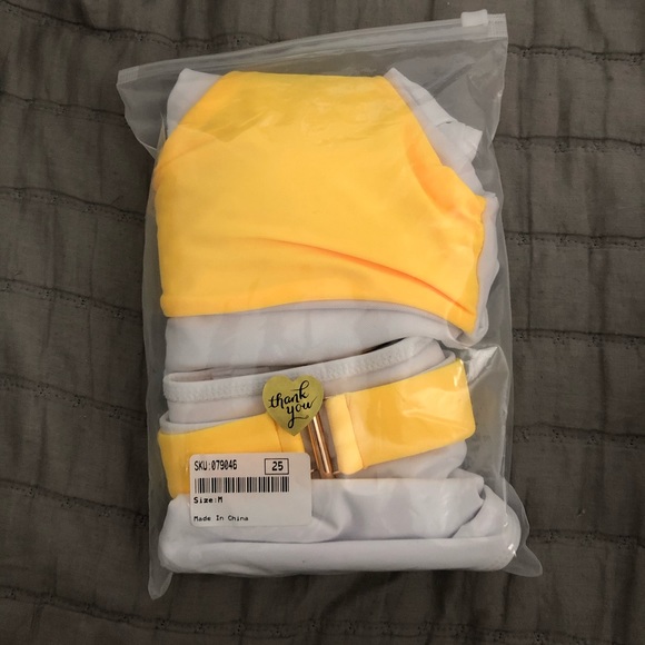 NWOT High Waisted Belted Bikini - Picture 2 of 4